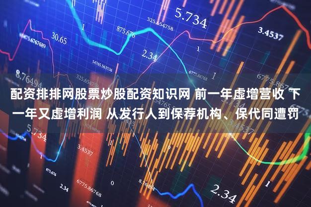 配资排排网股票炒股配资知识网 前一年虚增营收 下一年又虚增利润 从发行人到保荐机构、保代同遭罚