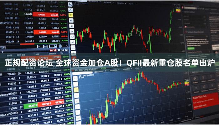 正规配资论坛 全球资金加仓A股！QFII最新重仓股名单出炉