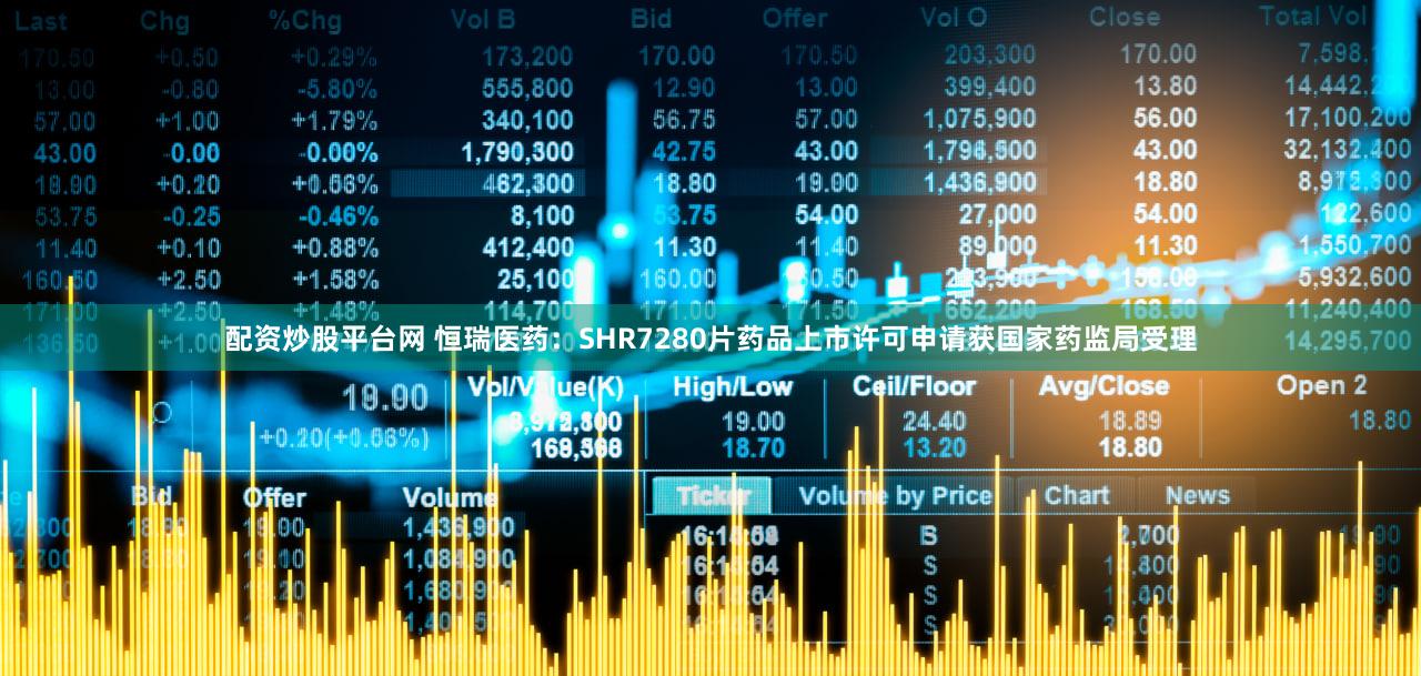 配资炒股平台网 恒瑞医药：SHR7280片药品上市许可申请获国家药监局受理