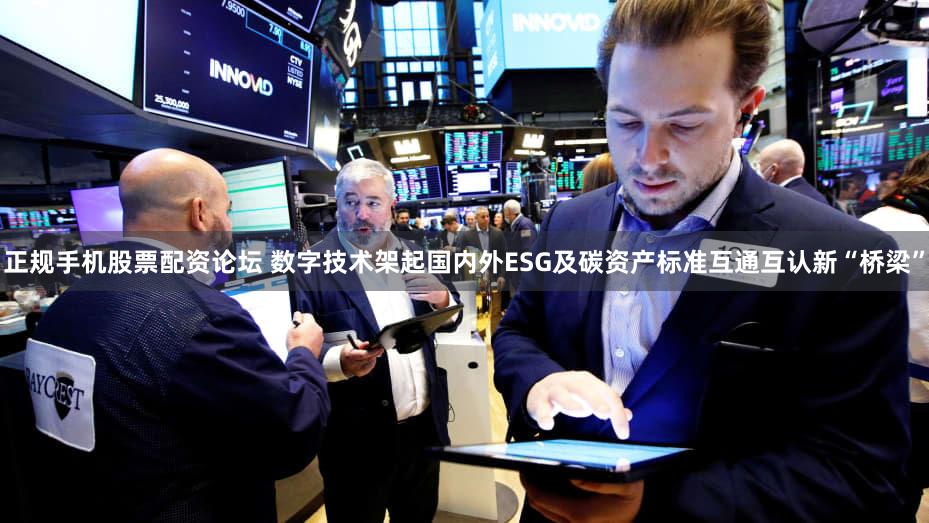 正规手机股票配资论坛 数字技术架起国内外ESG及碳资产标准互通互认新“桥梁”