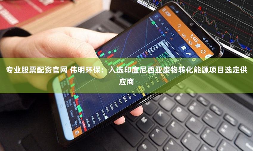 专业股票配资官网 伟明环保：入选印度尼西亚废物转化能源项目选定供应商