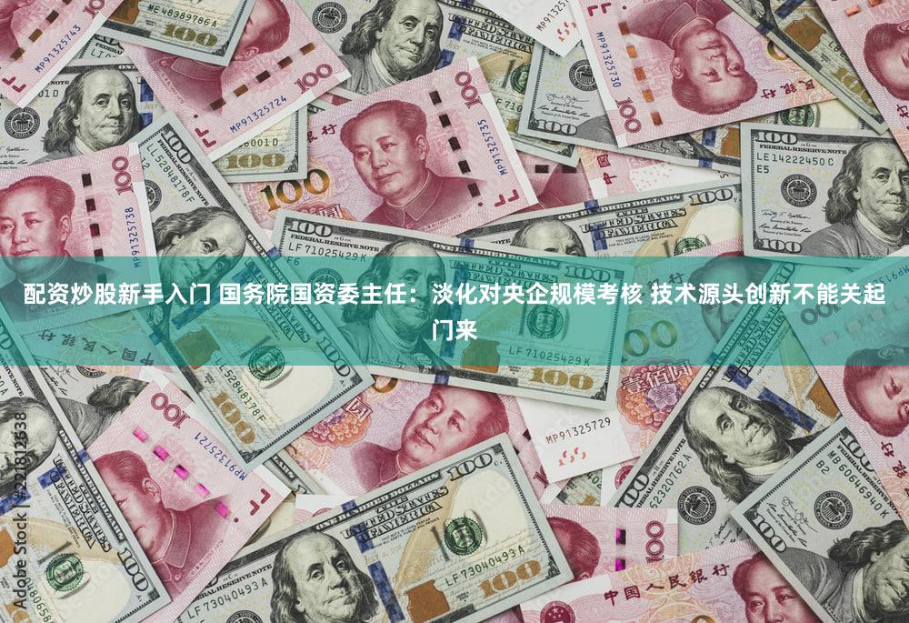 配资炒股新手入门 国务院国资委主任:淡化对央企规模考核 技术源头创新不能关起门来