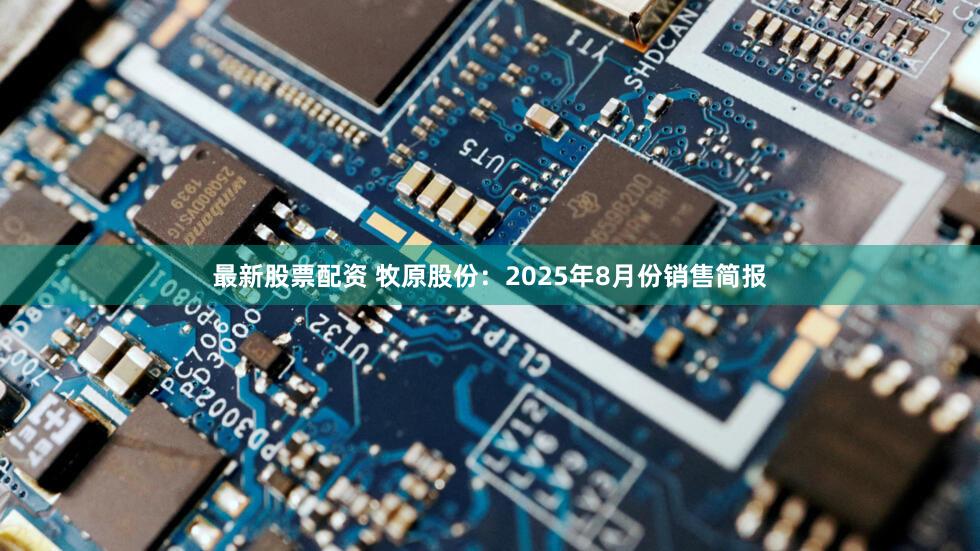 最新股票配资 牧原股份：2025年8月份销售简报