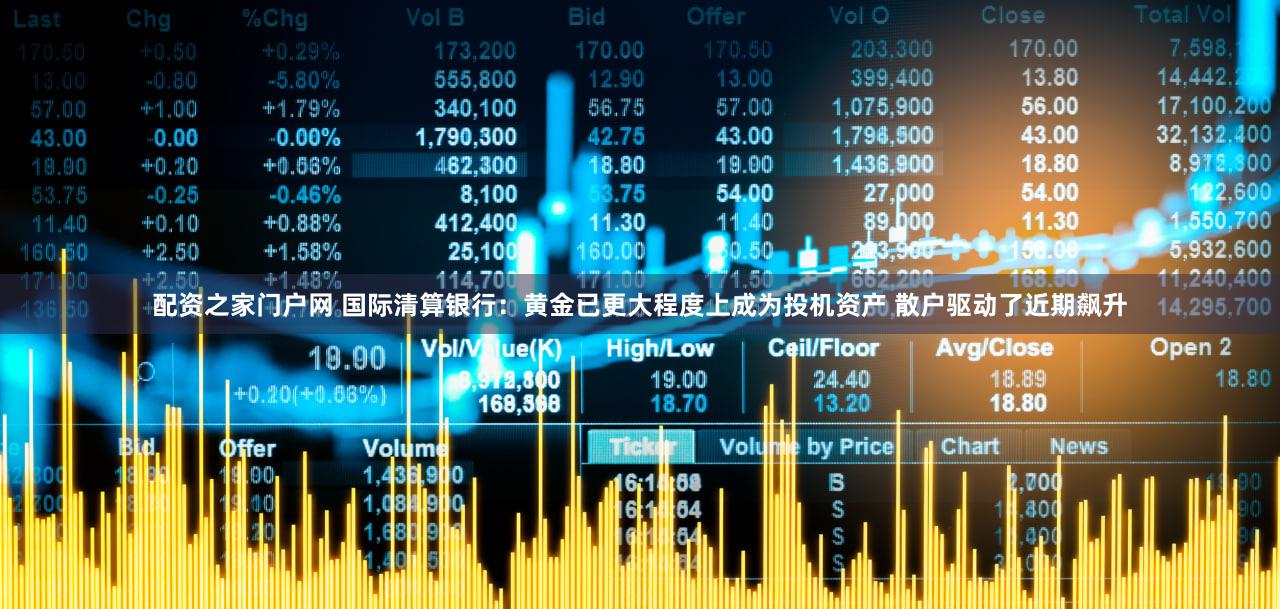 配资之家门户网 国际清算银行:黄金已更大程度上成为投机资产 散户驱动了近期飙升