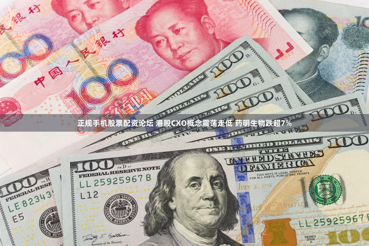正规手机股票配资论坛 港股CXO概念震荡走低 药明生物跌超7%