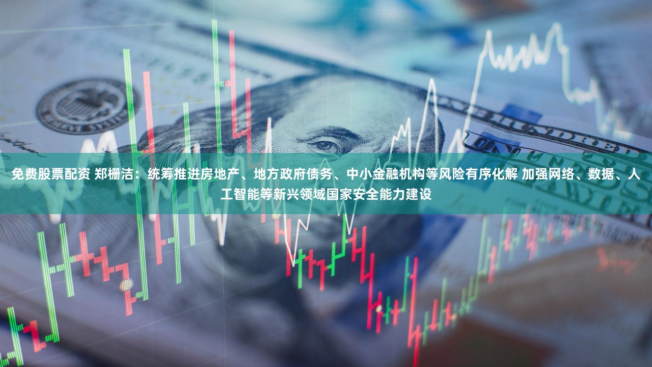 免费股票配资 郑栅洁：统筹推进房地产、地方政府债务、中小金融机构等风险有序化解 加强网络、数据、人工智能等新兴领域国家安全能力建设