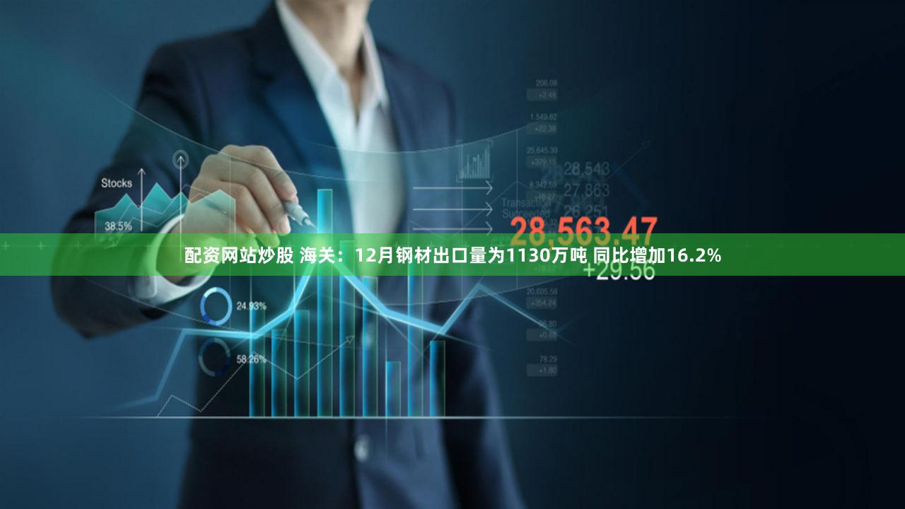 配资网站炒股 海关：12月钢材出口量为1130万吨 同比增加16.2%